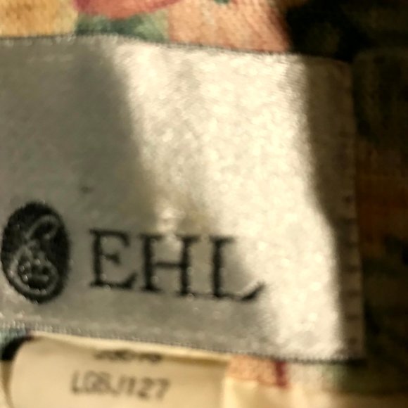 Vintage 80's EHL Floral Print Long Sleeve One Button Size 18W Blazer Jacket - Picture 3 of 14